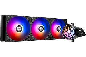Thermalright Aqua Elite 360 V6 ARGB Black Liquid CPU Cooler-360mm AIO,PWM Pump,for AM4/AM5, Intel LGA1851/1700,Direct Motherb