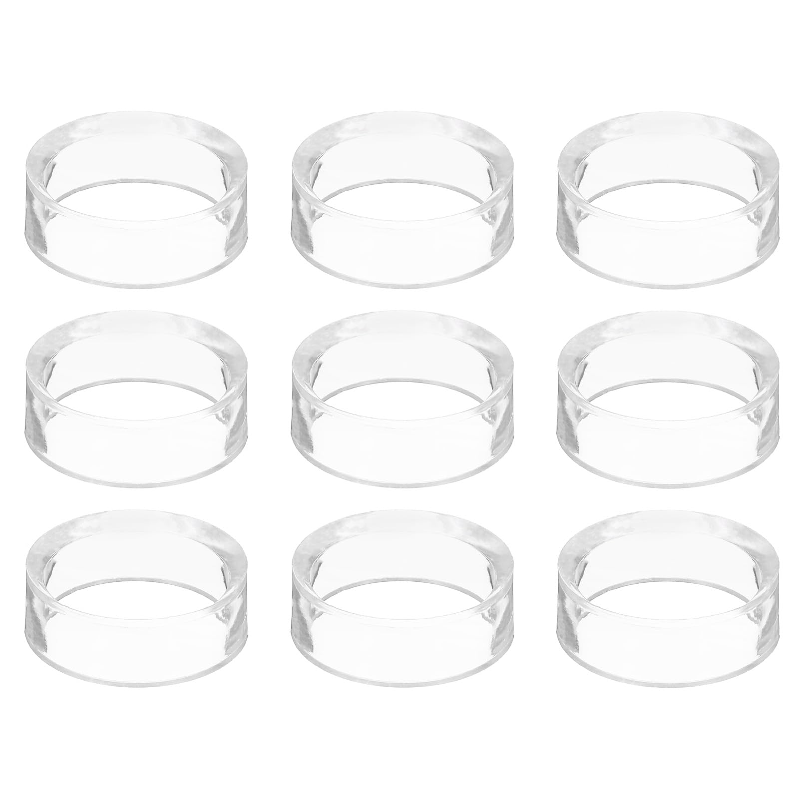 PATIKIL 1.7" Round Baseball Stand, 9 Pcs Acrylic Sphere Holder Crystal Sphere Holder Clear Ball Display Stands for Golf Ball Softball Marbles Collections Crystal Balls