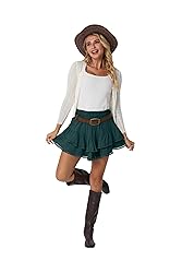 Lepunuo Womens Shorts High Waisted Skorts Flowy