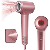 Hair Dryer, Ionic Blow Dryer, 1500W High-Speed Hairdryer with 110000 RPM Brushless Motor for Fast Drying Low Noise, 4 Temps & 2 Speeds with Magnetic Nozzle