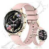 PODOEIL Smart Watches for Women (Answer/Make Calls), Heart Rate/Sleep/Blood Pressure Monitor, 100+ Sports Modes, IP68 Waterproof Fitness Tracker, Womens Smart Watch for Android and iPhone