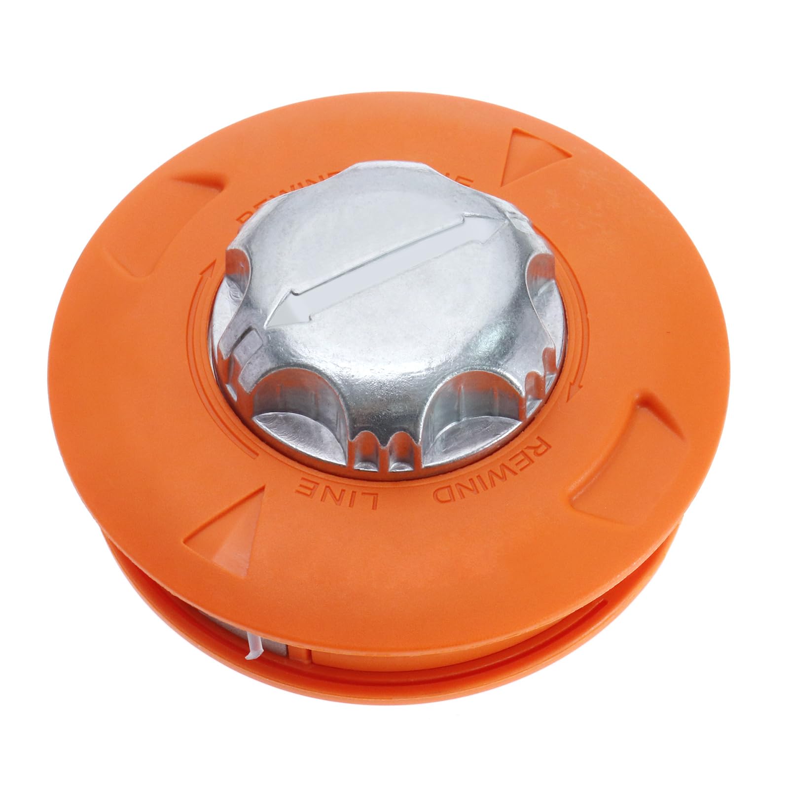 EMSea Trimmer Head Strimmer Bump Feed Spool M10x1.25 Left Thread Head Nylon Line Double Thread Head for Brush Cutter Garden Trimmer