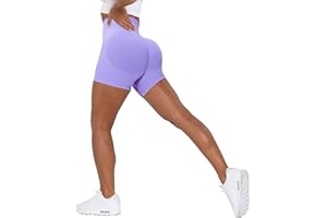 Unthewe Workout Butt Lifting Shorts for Women High Waisted Seamless Gym Yoga Booty Shorts