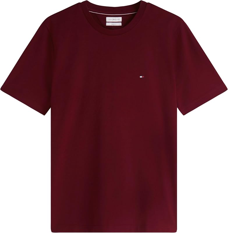 Men's, ESS Seasonal Reg Fit Solid Tee Mw0Mw39995, S/S T-Shirt, Burgundy, S — Foto 5 von 5