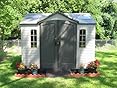 Amazon.com : Lifetime 60005 Outdoor Storage Shed with 
