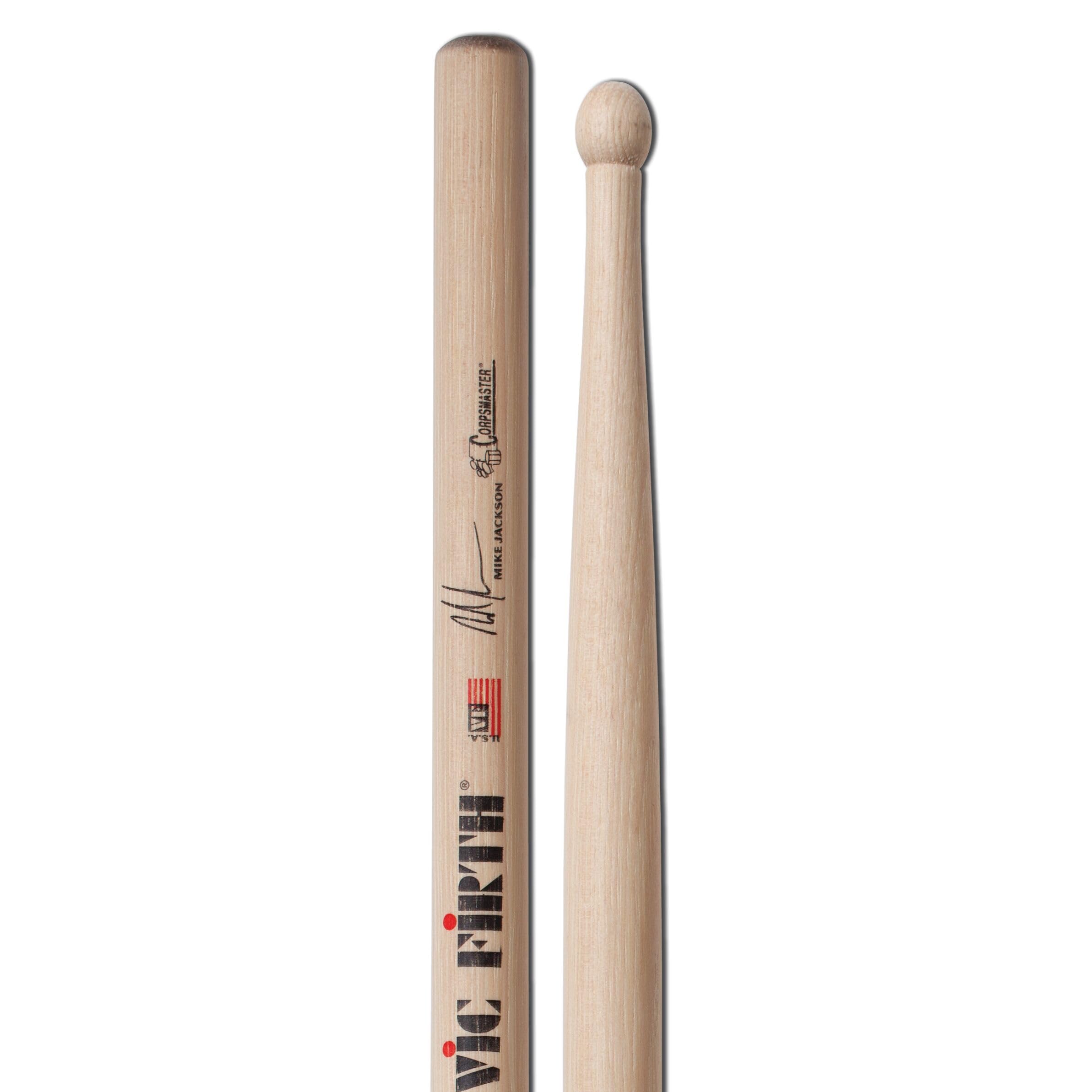 Vic FIrth - Corpsmaster® Signature Series Snare Drumsticks - Mike Jackson - Wood Tip