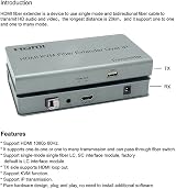 XYKJOBC HDMI KVM Fiber Extender OVER IP 20KM USB 2.0 KVM Keyboard Mouse Switch view 2