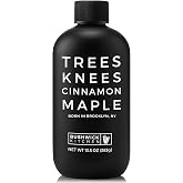 Trees Knees Cinnamon Maple Syrup, Grade A Organic, 11.5oz | Artisan Maple Syrup Infused with Organic Cinnamon, Made in the USA, Gluten Free | Elevate Pancakes, French Toast &amp; Oatmeal