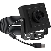 Arducam 12MP USB Camera Module, 150&deg;D Wide Angle USB 2.0 Camera, 4K@25fps UVC Webcam for Windows, Linux, Android