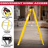 Excel Fibreglass Step Ladder 8 Treads 1.91m EN131 Non-Conductive Heavy Duty view 5