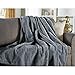 Sunbeam Heated Throw Blanket | Arctic Plush, 3 Heat Settings, Misty Gray - TSA8TS-X828-13A00