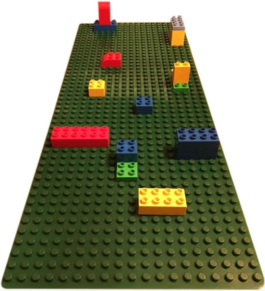 Lego and Duplo Compatible Building Mat- Extra Long 32” x 12” Made of Premium Silicone, Perfect for Activity Tables
