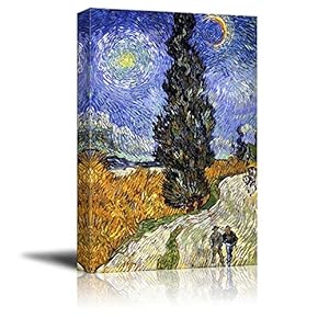 Road with Cypress and Star by Vincent Van Gogh
