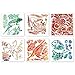 Roylco Fossil Rubbing Plate with Idea Guide and Reference Chart, 7 X 7 in, Set of 6