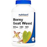 Nutricost Horny Goat Weed Extract (Epimedium) - 180 Capsules, 180 Servings, 600mg Per Capsule