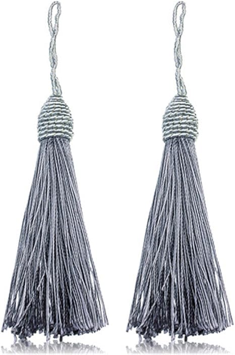 Amazon フリンジ タッセル タッセル房 飾り房 かざり房 あげまき房 10個 アクセサリー キータッセル縁飾り 紐飾り 房飾り髪飾り 手芸材料 手作り雑貨 装飾部品 グレー タッセル 通販