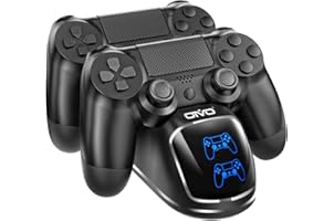PS4 Controller Charger Dock Station, OIVO Playstation 4 PS4 Controller Charging Dock Station Upgraded 1.8-Hours Charging Chip
