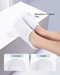 IDEGG Women and Men No Show Socks Low Cut Anti-slid
