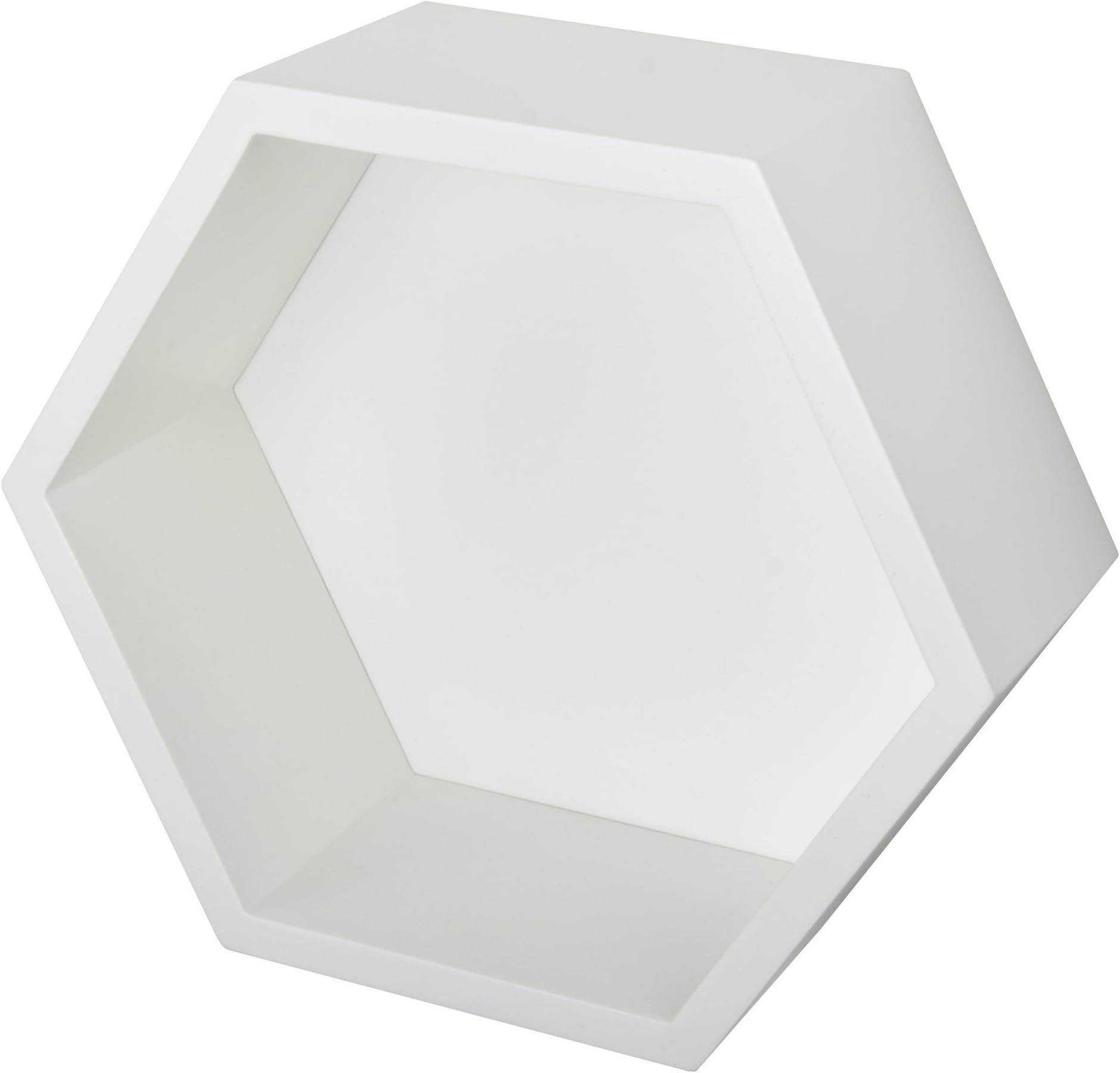 Fetim Wall Shelf Hexagon - B! Organized, 1 Piece, White, 1183884