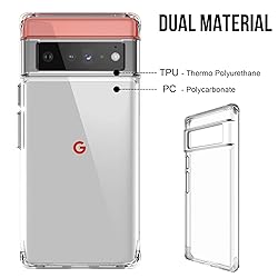 Guarishel for Google Pixel 6 Pro Case: [Built-in 4