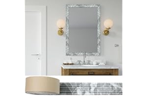 WAPANE 180" x 3.1" Peel Stick Foam Molding Baseboard Trim Self Adhesive, Crown Molding Wallpaper Border Flexible, 3D Wall Edging Lines Foam Wall Base Moulding Trim for Home DIY Decoration