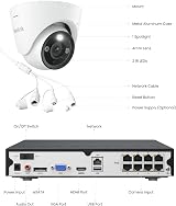 Reolink 4K+ PoE CCTV System 8CH NVR 2TB 4x 12MP Cameras with Spotlights view 8