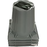 Condenser Heat Pump Riser &ndash; 6&rdquo; Heavy-Duty Polypropylene Riser Block (4-Pack) w/Butyl Mastic &ndash; AC &amp; HVAC Unit Support &ndash; Reduces Vibration &amp; Noise &ndash; Supports Up to 2000 lbs &ndash; Easy Install