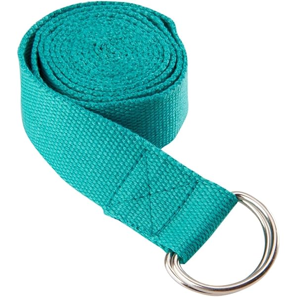 Cinturino Yoga Nero In Nylon - Accessorio Sportivo Regolabile Per Casa E Hotel