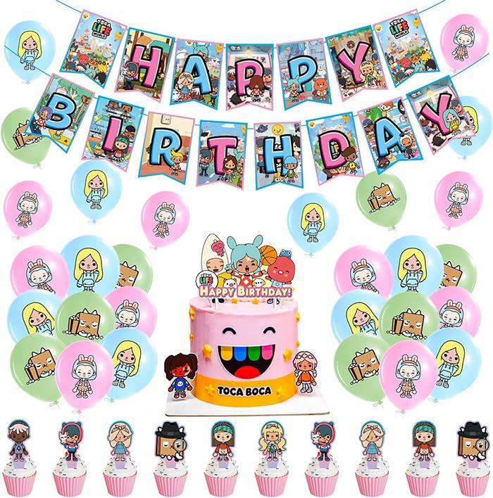 Party Supplies Cake Topper Birthday Decorations Balloons Birthday Banner Party Decorations