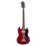 Epiphone SG Bass E1 Electric Bass Guitar, Cherry Red