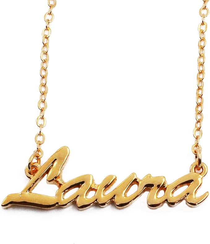 Gold Chain Personalised Name Necklace Amazon Amazon Custom Name