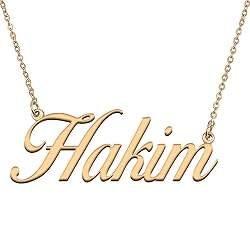 HUAN XUN Customized Custom Simple Any Name Necklace