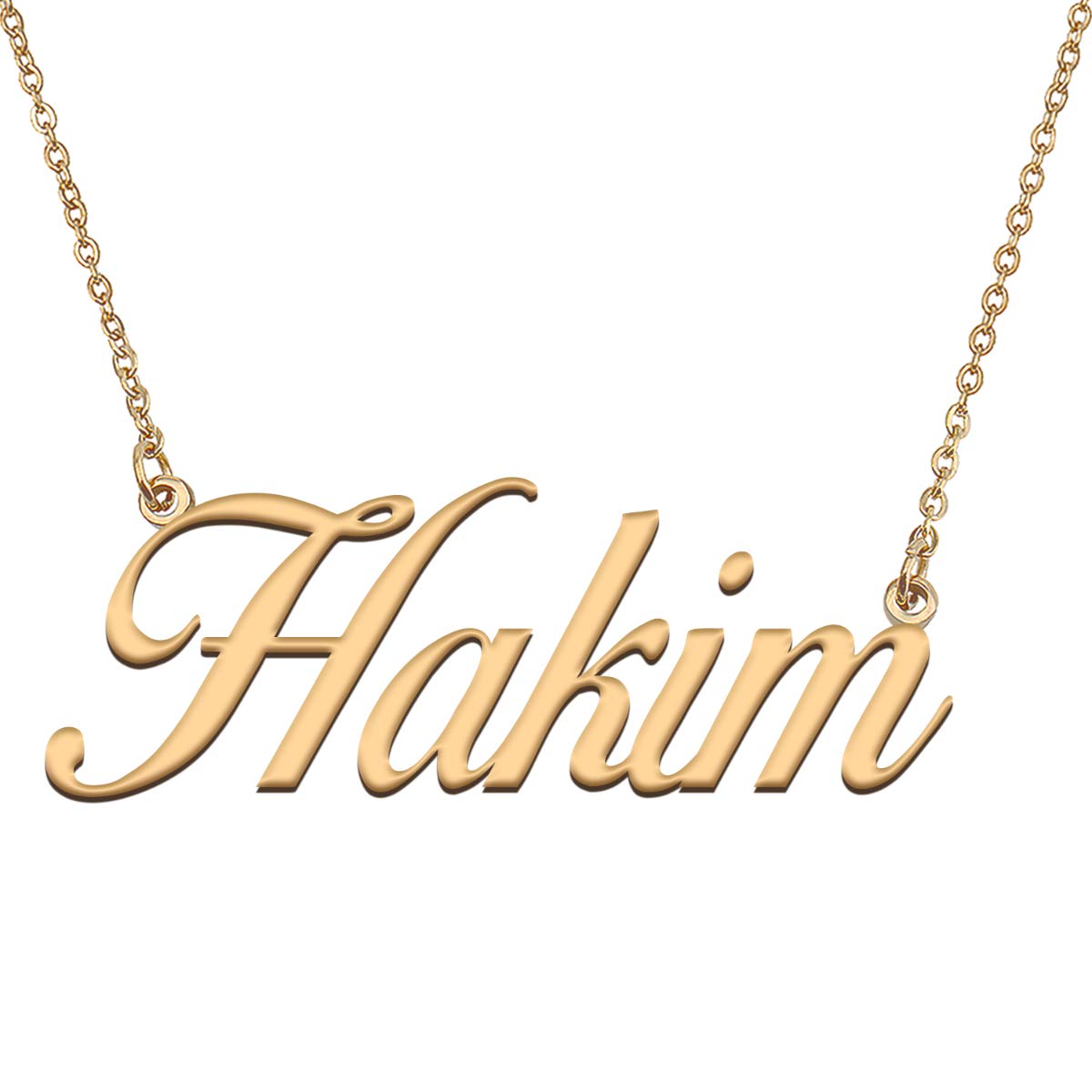 HUAN XUN Customized Custom Simple Any Name Necklace