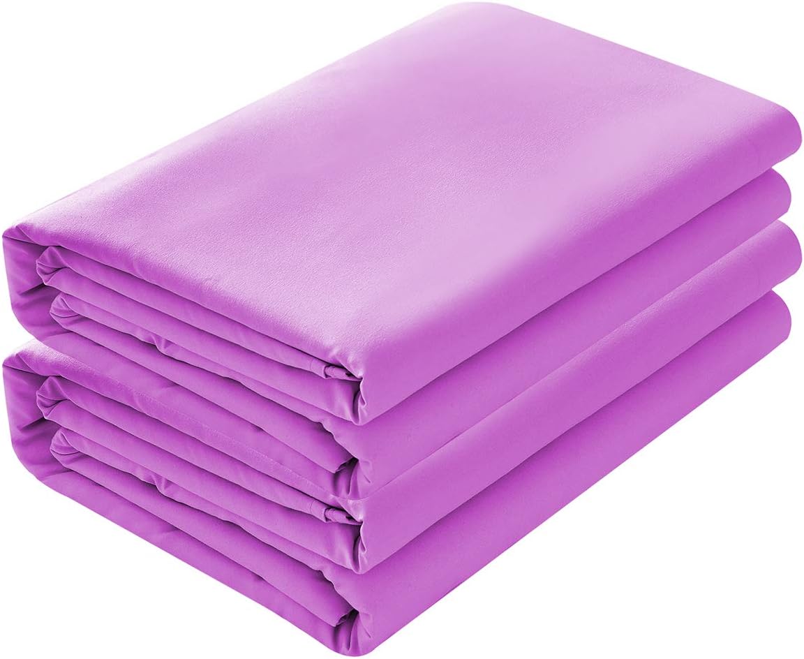 BASIC CHOICE 2-Pack Flat Sheets, Breathable 2000 Series Bed Top Sheet, Wrinkle, Fade Resistant - Twin, Baby Pink: Home & Kitchen