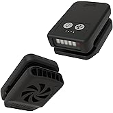 Tigeraire Breezy V3 Clip-On Hat Fan for Sportsmen & Tradesmen - Lightweight Head Cooler, USB-C Recharge, 11 MPH Airflow, 10+ Hr Runtime, Defogs Eyewear & Face Shields - Portable Heat Relief - Black