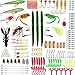 SHXH 137 Pcs Fishing Lures Kit,Top-Water Lures Tackle Box,Baits Tackle Including Crank-baits Spinner-baits Plastic Worms Jigs and More Fishing Gear