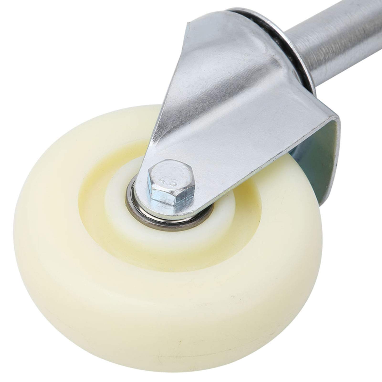 Ejoyous Spring Loaded Gate Caster, 100mm/ 4in, Shock Absorbtion, Heavy Duty Universal Mounting Plate, 440lbs Load Capacity, 1 Count