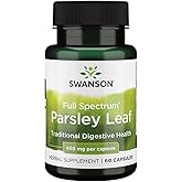 Swanson Full-Spectrum Parsley Leaf Extract - Herbal Supplement Promoting Digestive Health - Natural Formula Supporting GI Tract Health - (60 Capsules, 400mg Each)