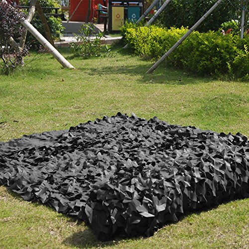 HYOUT Camo Net, Woodland Camouflage Netting Military Sunshade Nets Camping Hunting Shooting Blind Sunscreen Netting Camouflage Party Decoration - Thumbnail 5
