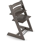 Tripp Trapp Chair from Stokke, Hazy Grey - Adjustable, Convertible Chair for Toddlers, Children & Adults - Convenient, Comfor