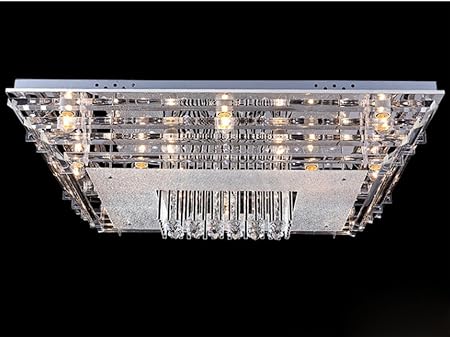 Wenmw Modern Red Blue Purple Rgb Personality Crystal Ceiling Lamp