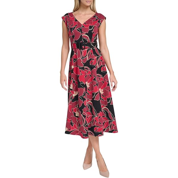 Calvin Klein Women's Dresses Dress, Tulip Multi, 12 at Amazon Women's  Clothing store