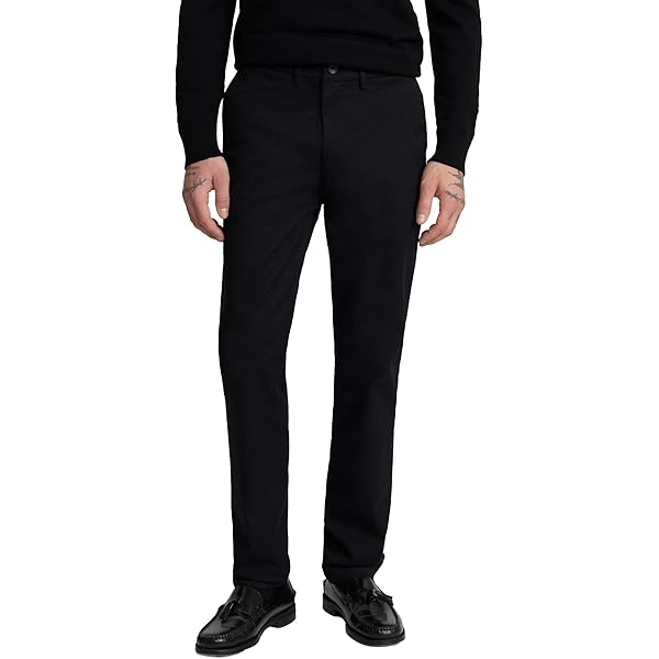 Men's Classic Fit Flat Front Dress Pants Expandable Waist