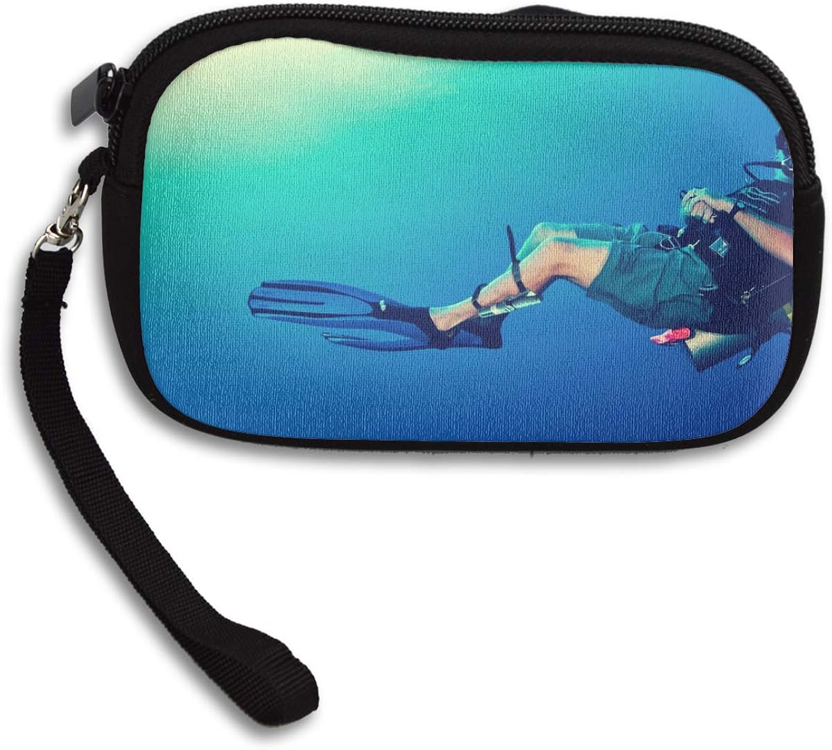 Women Wallets Knife Scuba Diving Wristlet Clutch Wallet Zipped Wrist at