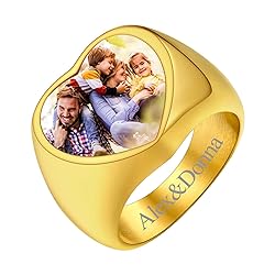 FindChic Customized Signet Photo Rings