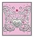 Sister Butterfly Christmas Ornament- Silver Filigree Ornament with Pink Crystals and Sister Engraved on Heart Charm - Also a Sun Catcher Sister Gifts - Christmas Birthday Moms Day