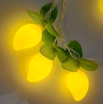 Glimmer Lightings Mango 8 Meters String Light for Home Decor Festival Party Diwali Christmas Decoration- Yellow