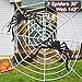 LUDILO 2PCS Giant Spider Halloween Decorations Outdoor + 276