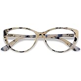 ANDWOOD Blue Light Blocking Glasses Women Bluelight Blocker Computer Cateye Clear Cat Eye Eyeglasses Frame AR003