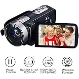 Camcorder Camera Full HD 1080p 24.0MP Digital Video Webcam Recorder 16x Digital Zoom 3 Inch Screen HDMI Output With Remote Control